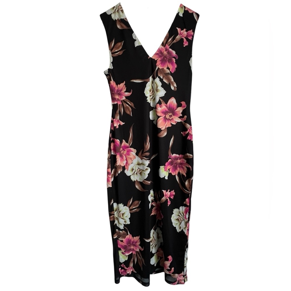 AFRM Ariana Sleeveless Midi Dress in Noir Tropical NWT - Medium - Picture 2 of 7